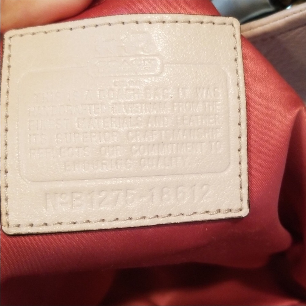 Coach Madison Abigail white genuine leather hobo - Picture 6 of 8